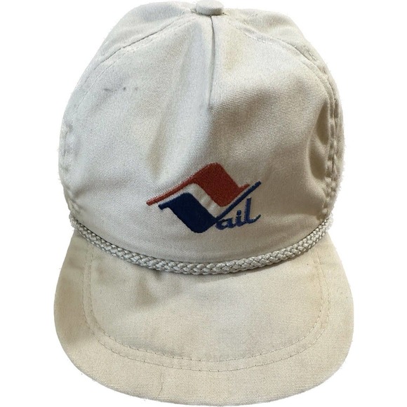 imperial | Accessories | Vintage 8s 90s Vail Embroidered Logo Khaki ...